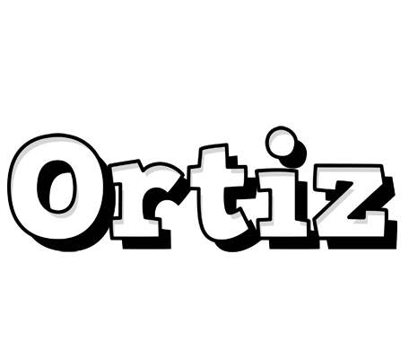 Ortiz snowing logo