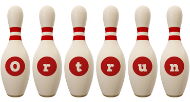Ortrun bowling-pin logo