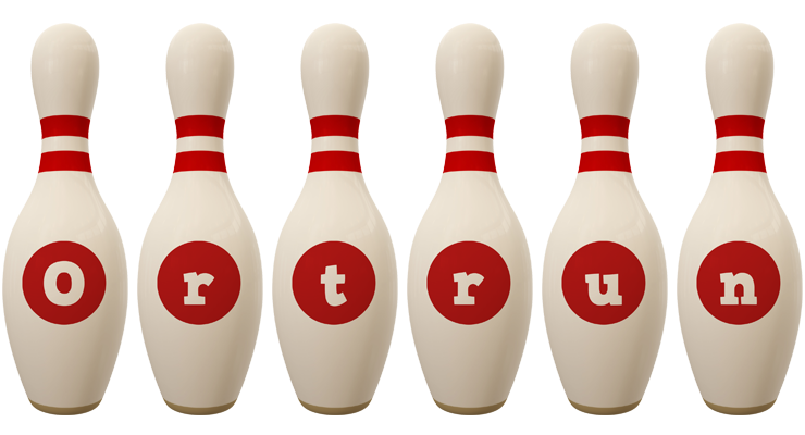 Ortrun bowling-pin logo