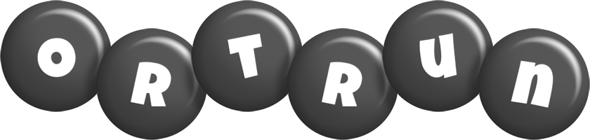 Ortrun candy-black logo