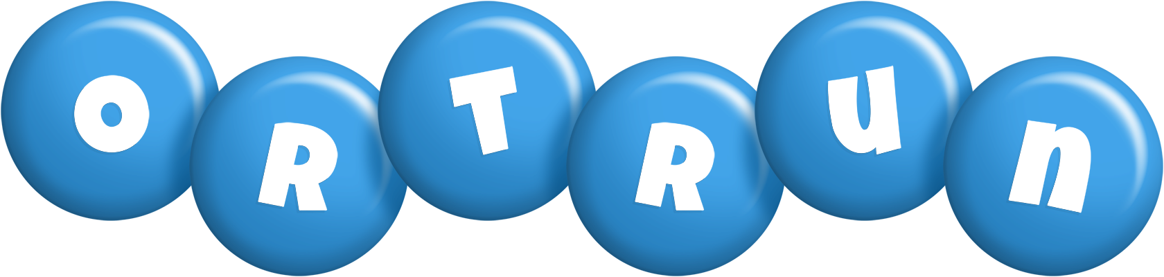 Ortrun candy-blue logo