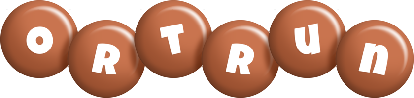 Ortrun candy-brown logo