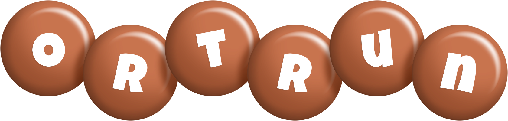 Ortrun candy-brown logo