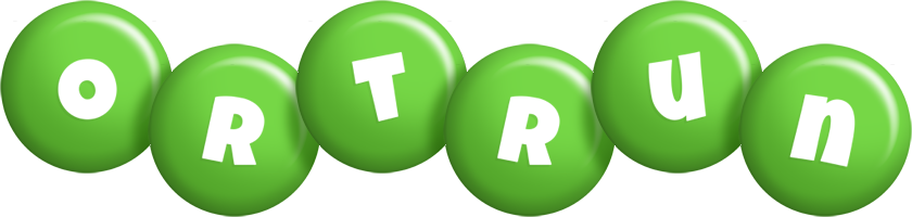 Ortrun candy-green logo