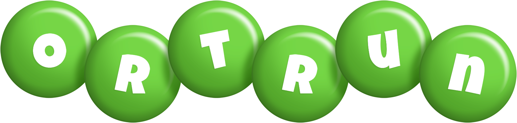 Ortrun candy-green logo
