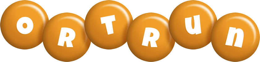 Ortrun candy-orange logo