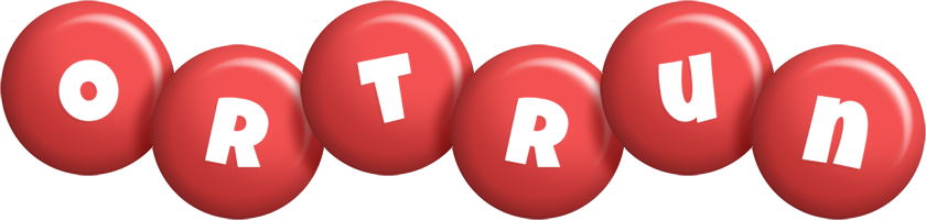 Ortrun candy-red logo