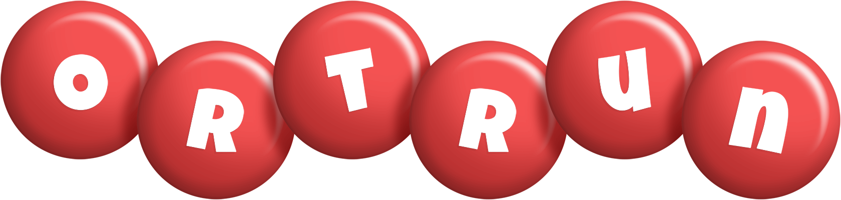 Ortrun candy-red logo