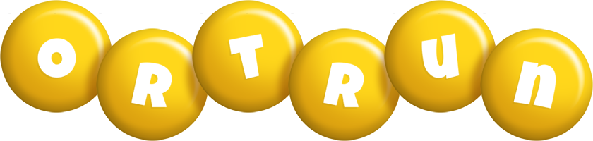 Ortrun candy-yellow logo