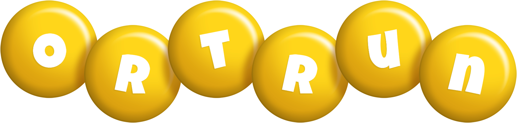 Ortrun candy-yellow logo