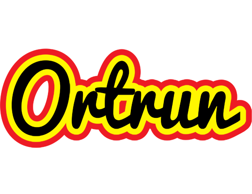 Ortrun flaming logo