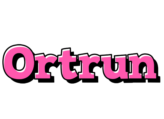 Ortrun girlish logo