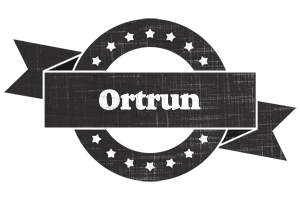 Ortrun grunge logo