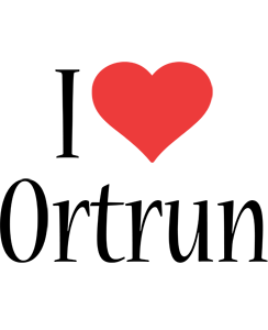 Ortrun i-love logo