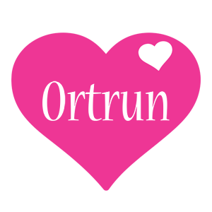 Ortrun love-heart logo
