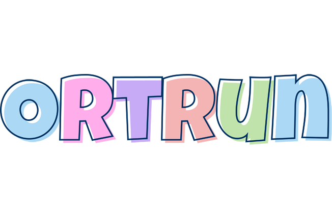 Ortrun pastel logo