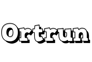 Ortrun snowing logo