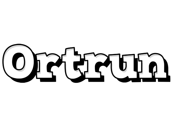 Ortrun snowing logo