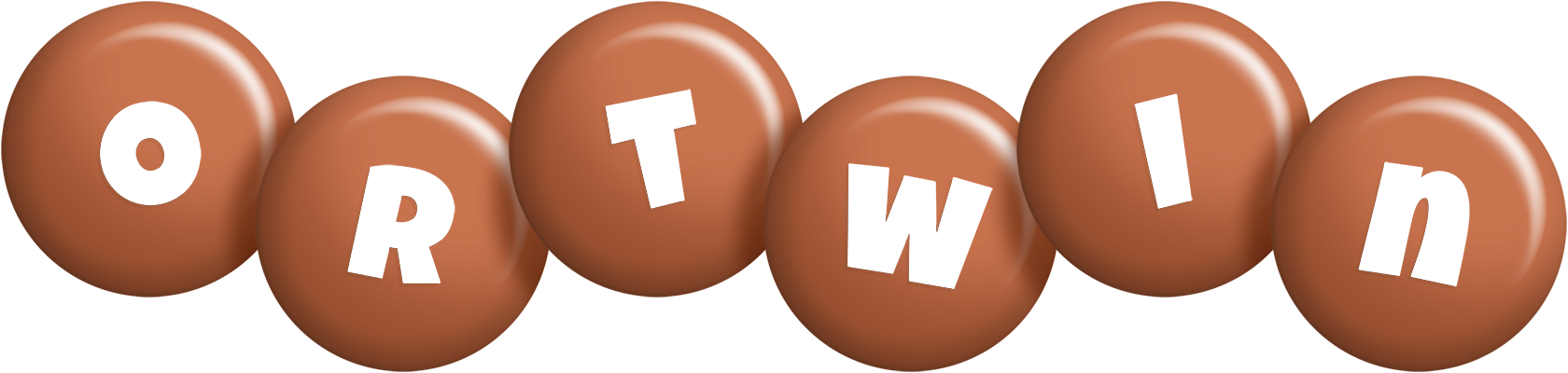 Ortwin candy-brown logo
