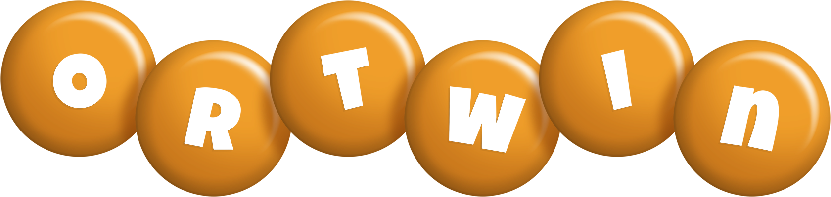 Ortwin candy-orange logo