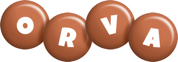 Orva candy-brown logo