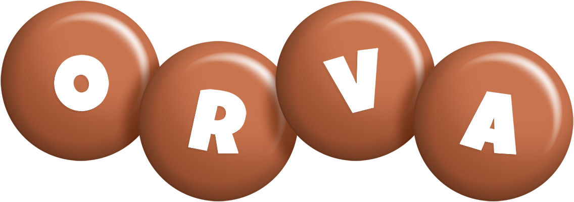Orva candy-brown logo