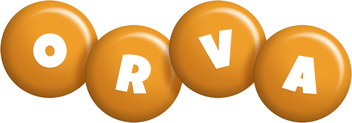 Orva candy-orange logo