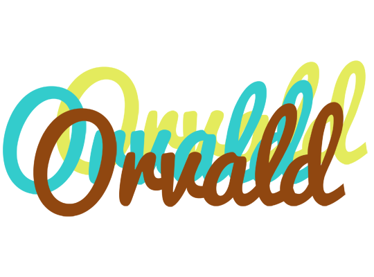 Orvald cupcake logo