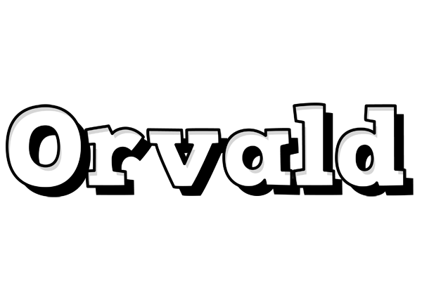 Orvald snowing logo
