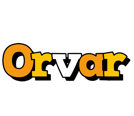 Orvar cartoon logo