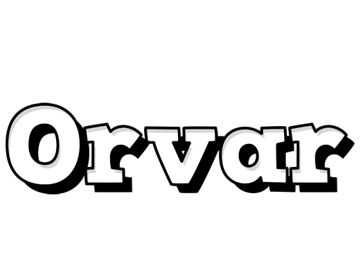 Orvar snowing logo
