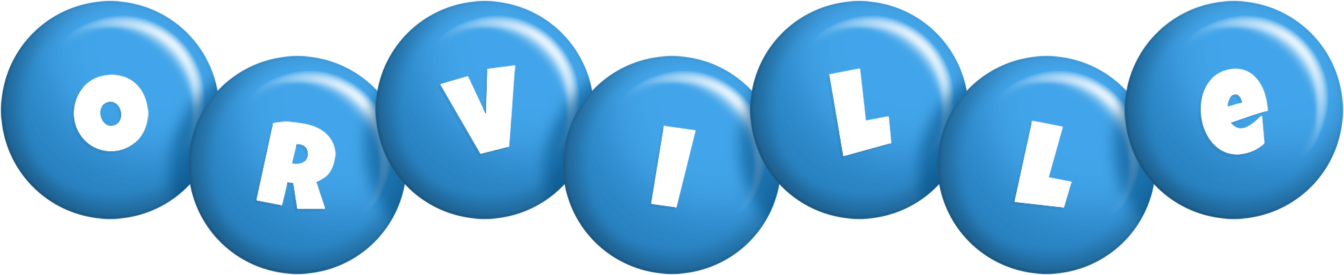 Orville candy-blue logo
