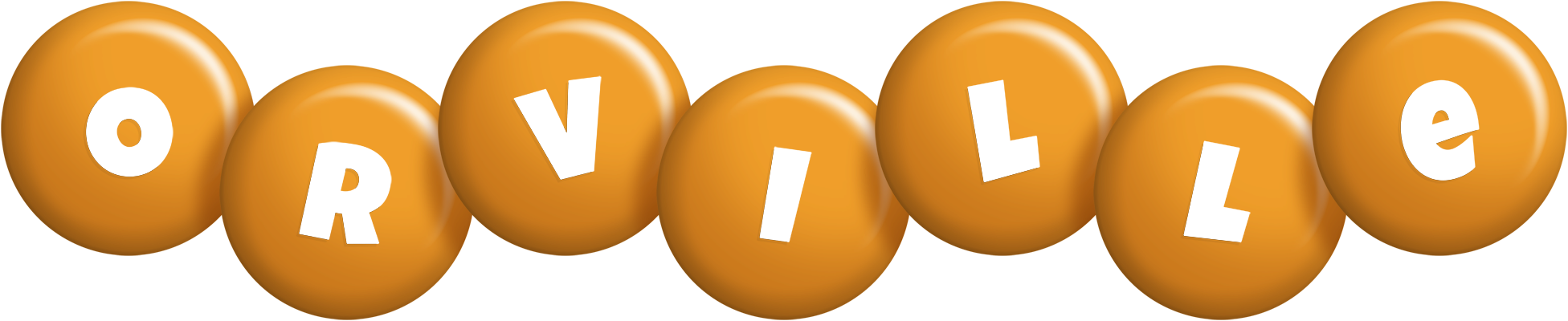 Orville candy-orange logo