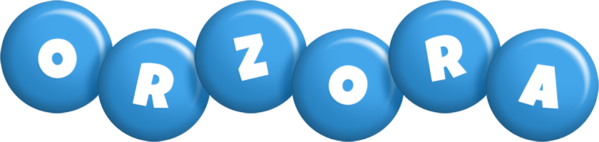 Orzora candy-blue logo