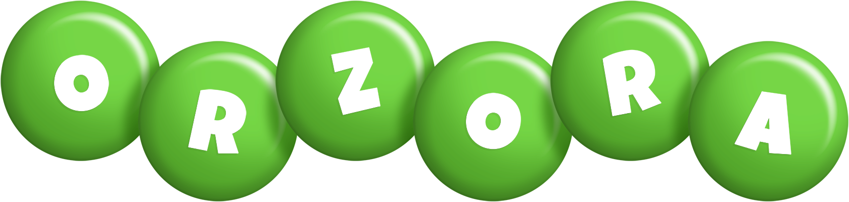 Orzora candy-green logo