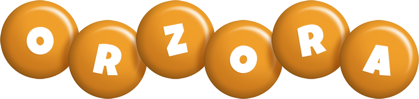 Orzora candy-orange logo