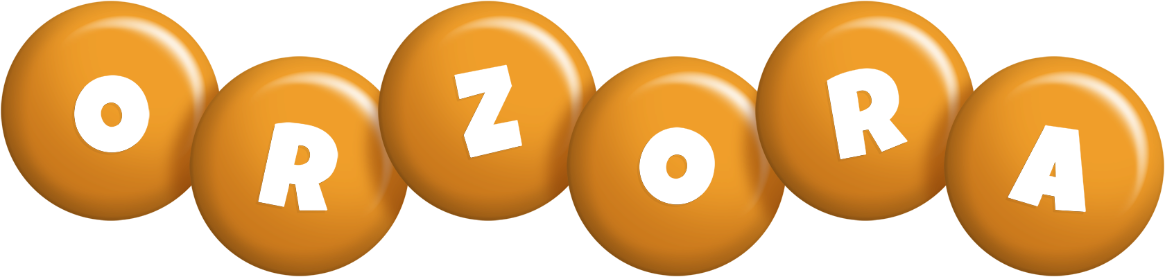 Orzora candy-orange logo