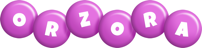 Orzora candy-purple logo