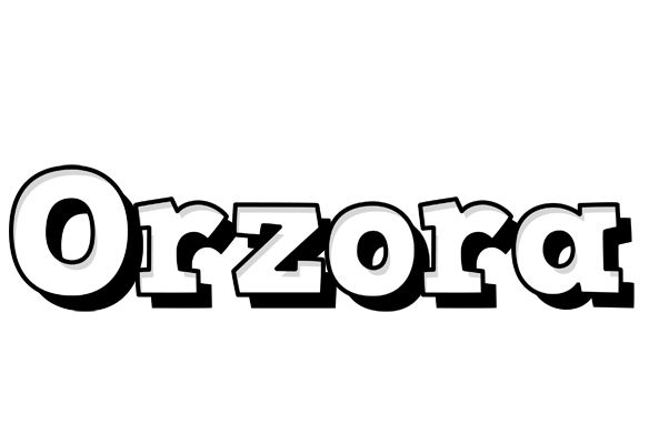 Orzora snowing logo