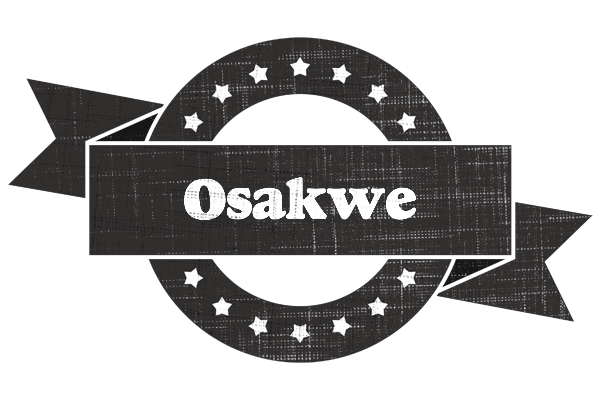 Osakwe grunge logo