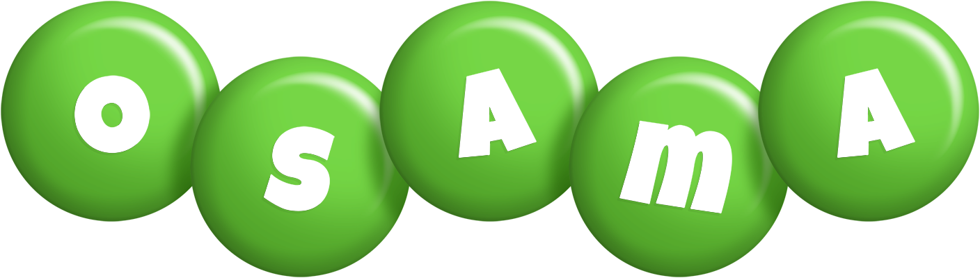 Osama candy-green logo