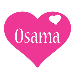 Osama love-heart logo