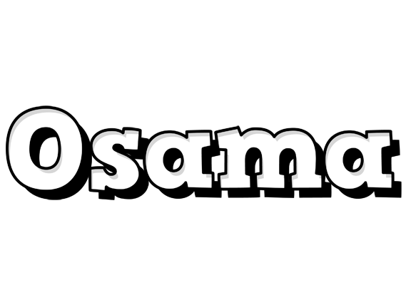 Osama snowing logo