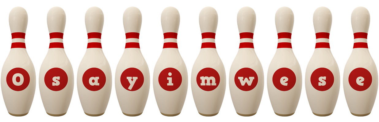 Osayimwese bowling-pin logo