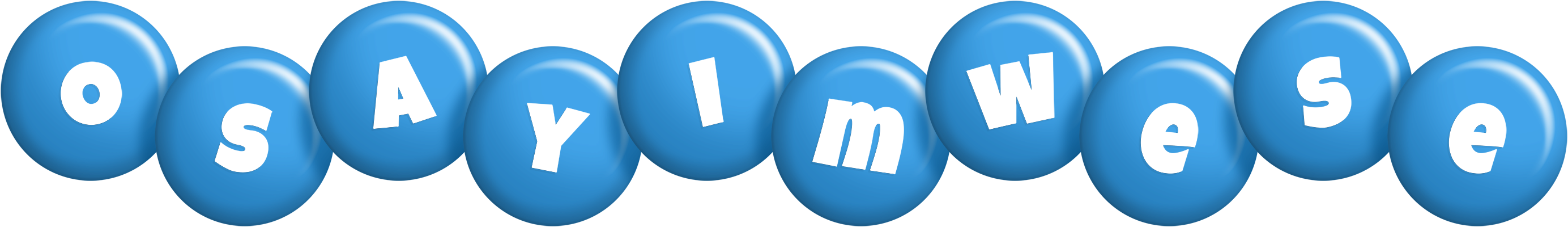 Osayimwese candy-blue logo