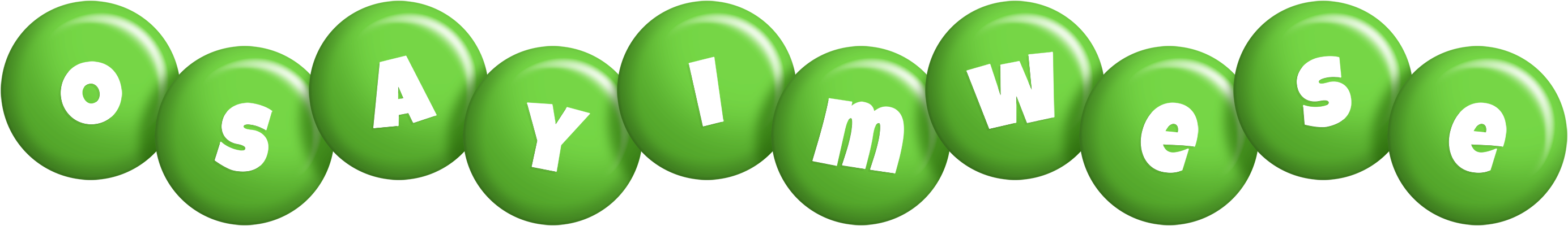 Osayimwese candy-green logo