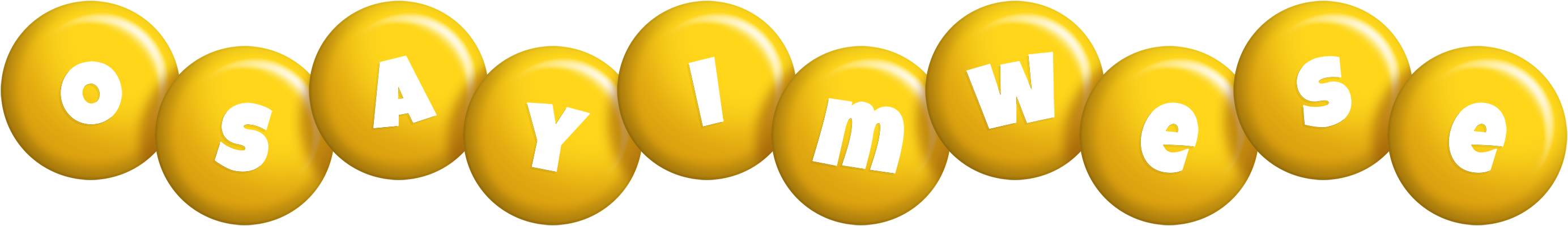 Osayimwese candy-yellow logo