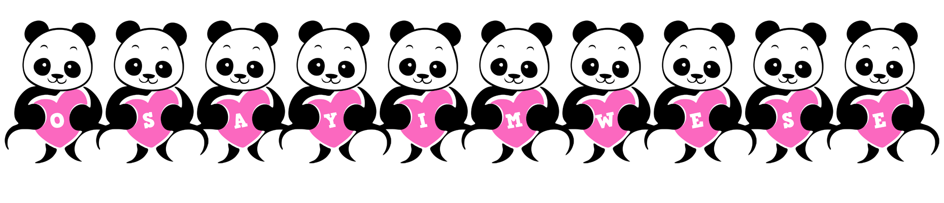 Osayimwese love-panda logo