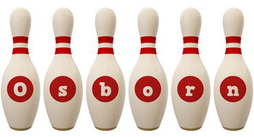 Osborn bowling-pin logo