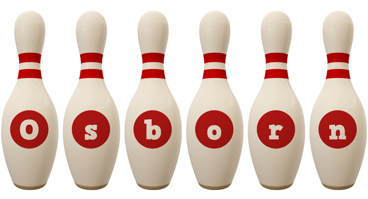 Osborn bowling-pin logo